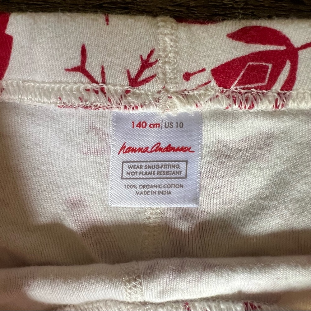Hanna Andersson Kids Holiday Long John Pajama Set - Woodland Holiday - Picture 4 of 6